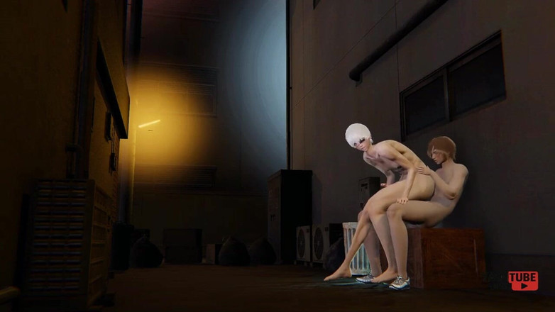 Yaoitube: Tokio Ghoul Yaoi-Kaneki wird in einer Gasse in der Nacht...
