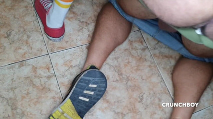 Fun bareback meeting in Barcelona: Sergio Cuho got fucked raw by Nicholas Bardem