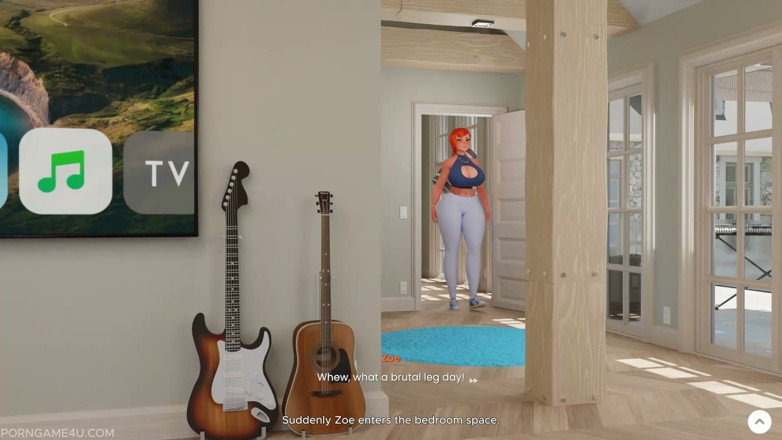 PORN GAME 4U: Siera's Secret Bedroom Blowjob While Roommate Is Away - Mansion Days -...