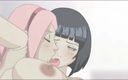 Miss Kitty 2K: Naruto - Futa Sakura Pleasures Her Dick with Ino and Hinata -...