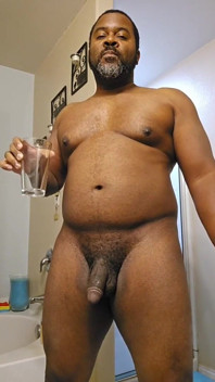 Urso preto bebendo mijo