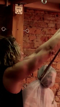 Związany i ukarany: dziwka niewolnika owinięta mocno w hardcore bdsm torment