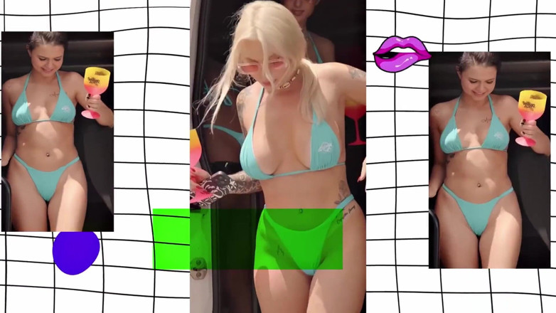 California TV: Dvě sexy holky v show sprostých řečí - Bruna Carlos a Luciana...