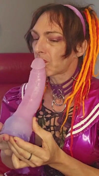 Jasmine Dlight Deepthroats Her Own Cock