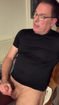Jerking--off Before Bed at the Table. Nice Ogasm