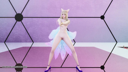 3D-Hentai Games: [MMD] 정하 - 전설의 kda Ahri 섹시한 벌거벗은 댄스 리그 무수정 헨타이 플레이