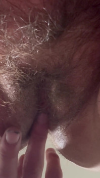 Closeup - Hairy Pussy Deeply Fucked and Soaked