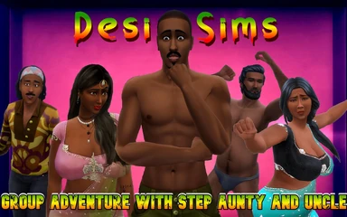 의붓아빠와 삼촌과의 인도 그룹 섹스 모험