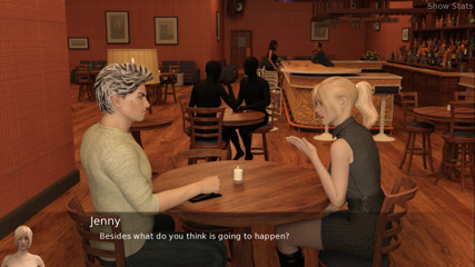 Porny Games: Istri hot proyek - pergi ke pub (43)