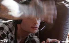 Twinkpop  -  Lil gamer twink gets pounded by hunk top