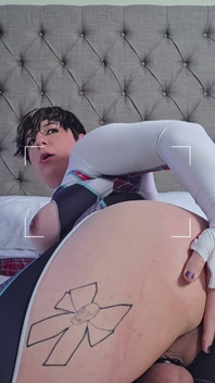 Femboy Spidey Cosplay knullad av Super Cock