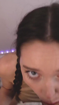 Blowjob with Lips in Red Lipstick