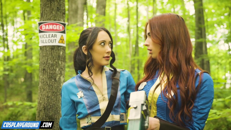 Cosplayground: Sage Hunter Makes Audrey Reid Cum in a Fallout Bunker -...