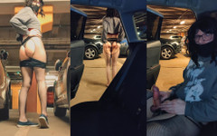 Miolee: Exhibition Risquée Et Éjaculation Dans Un Parking Souterrain