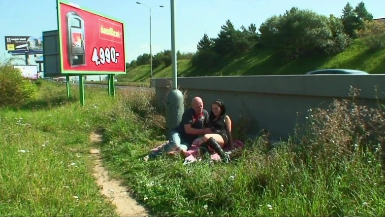 DARVASEX: Outdoor Sex Scene-2. Sexy Brunette Teen Having a Sex Picnic...