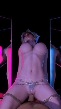 3D schattige cosplay slet babe naakt haar perfecte borsten werd zo hard geneukt
