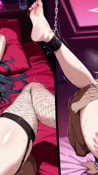 熟女ボンデージ至福:ホットなフェチコラージュで鎖でつながれ、滴り落ち、物乞いするアニメの美女たち!