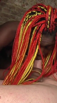 Black Ebony Beaty Gets Fucked by Two Guys