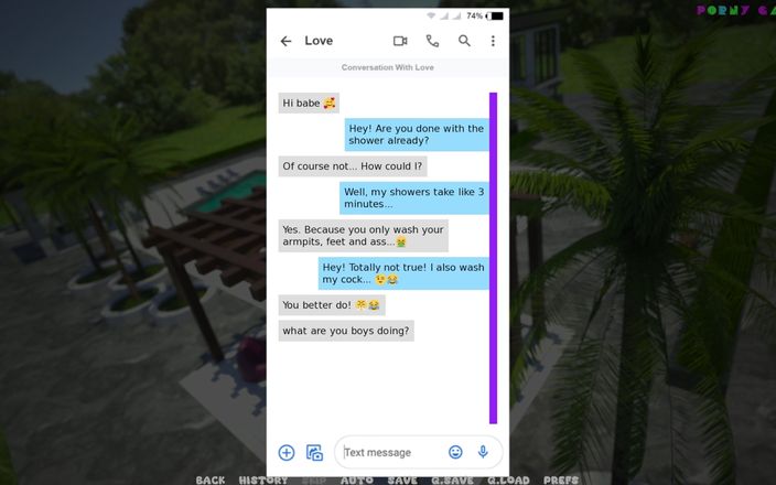 Porny Games: Soția mea curvă italiană de Hornydogstudio - Prospectare anală în cabina de...
