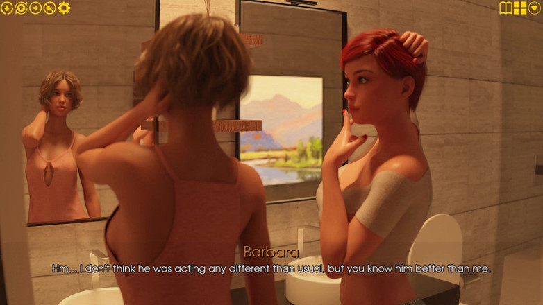 3D Cartoon Porn: Mijn plezier 46 - Julian geeft schoudermassage aan Cassandra en naaktdouche van...