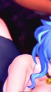 Genshin Impact - Niechlujny obciąganie Ganyu i kobiecy orgazm - animacje Hentai 3D
