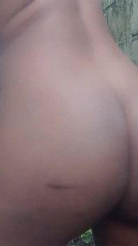 Nude Rubbing Fingering My Hairy Pussy Outdoors Moaning Squirting Orgasms