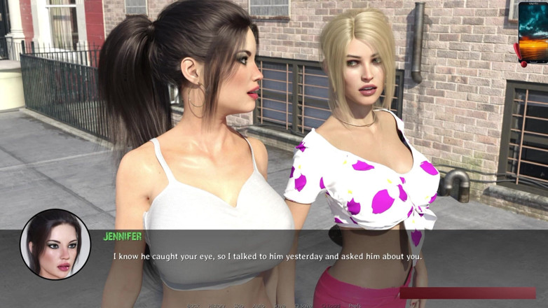 3D Cartoon Porn: Reunion 45 - Nicole พบกับ Lisa และ Jennifer และอยากเข้าร่วมกับ John's Harem