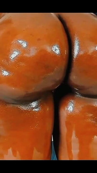 SSBBW Oiled Ass Spread and Pussy Fuck