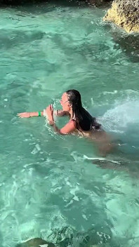 Monika Fox Stopped a Tour Bus to Swim Naked in the Caribbean Sea!