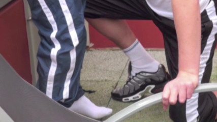 Sneaker gay: Slut used by Tony, scally boy XXL cock