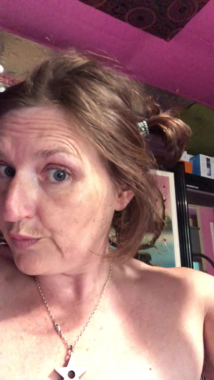 MistressWriggler: Spreading My Hairy Pussy Lips Apart to Do a Catheter...
