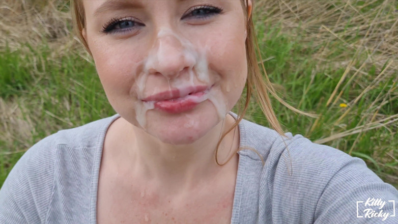Kelsi69: Outdoor Facial Cum Walk