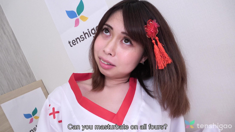 Tenshigao: Schönes japanisches amateur-mädchen miss risako goto heute im kostüm