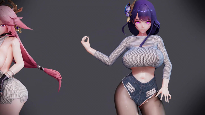 MikuMotion: バー&amp;カミコチョコクリームデュオストリップショー