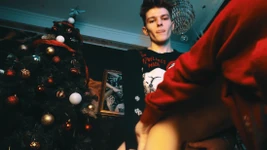 I almost mistook my boyfriend for a Christmas tree! fuck before christmas