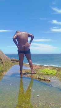 Mijn grote lichaam laten zien in Rio de Janeiro