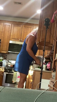 Sexy Blonde Real Wife in Every Day Life.
