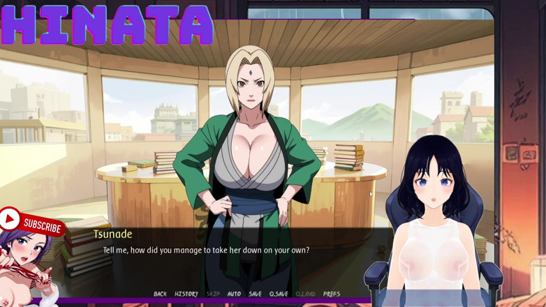 Hinata Queen: Shinbi Secrets Part 9. I Spy on Tsunade in Her Hokage...