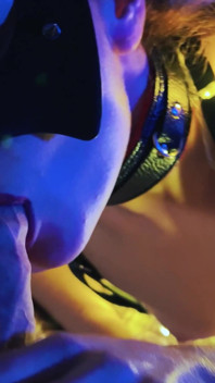 Holiday Lights Glow Tease: High Heels, Straps & Hot Belly Finish