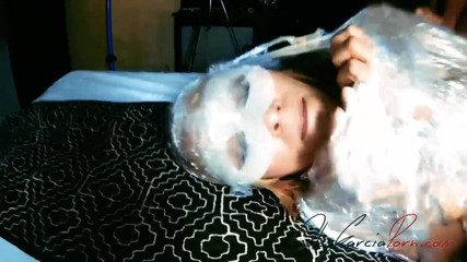 Alex Garcia Porn: Skinny woman is wrapped in plastic and fucked in holes -...