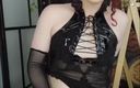 NuniCult: Goth Femboy ejaculează în timp ce călărește și linge totul