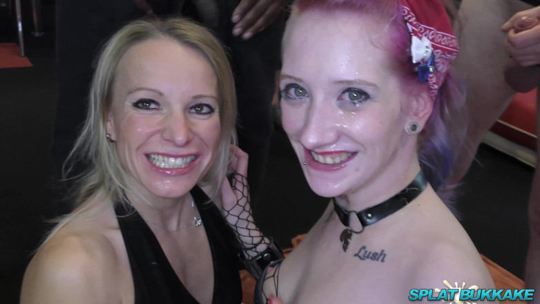 100% Amateur Gangbang and Bukkake from the UK!: Ragazze europee bukkake Party_2