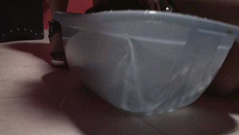 Femdom Austria: 奴隷の頭を水に踏みつける