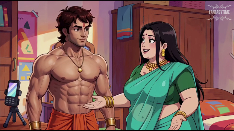 Fantasy time: Bheem dikongkek Tuntun Semasa Dia Merakam Video Reelsnya