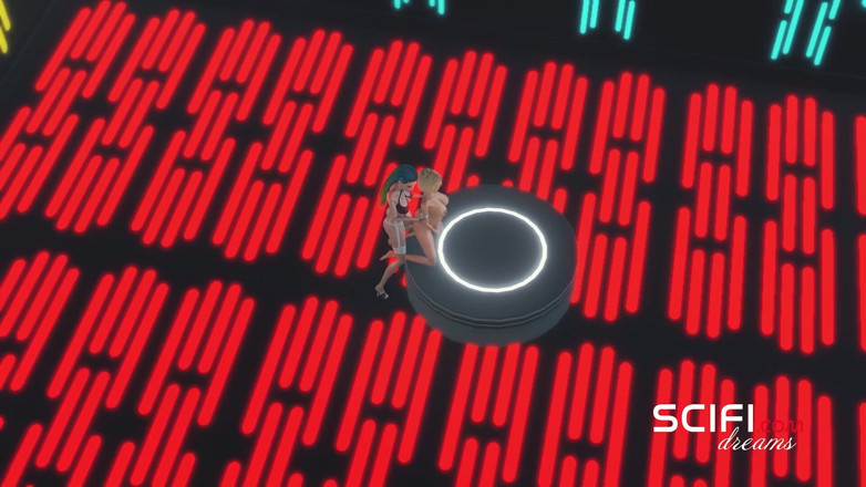 3dxpassion: Sci-fi stěny. Sex kyborg a krásná dívka na základní stanici...