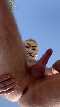 Outdoor Masturbation in the Forest, Bottom Detail View