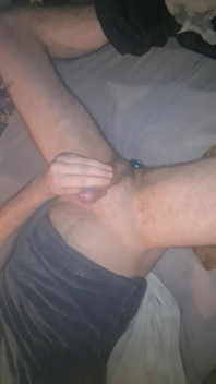 Cum with Toy