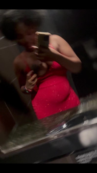 Prego Belly and Titties in the Bathroom
