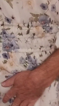 CD Strips to Sexy Sheer White Lingerie and Panties Before Masturbating