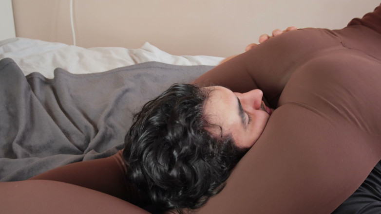 Artur and Diana: Wild Stepmom Uses Stepson for Orgasm Tickling &amp; Dryhump &amp; Facesitting